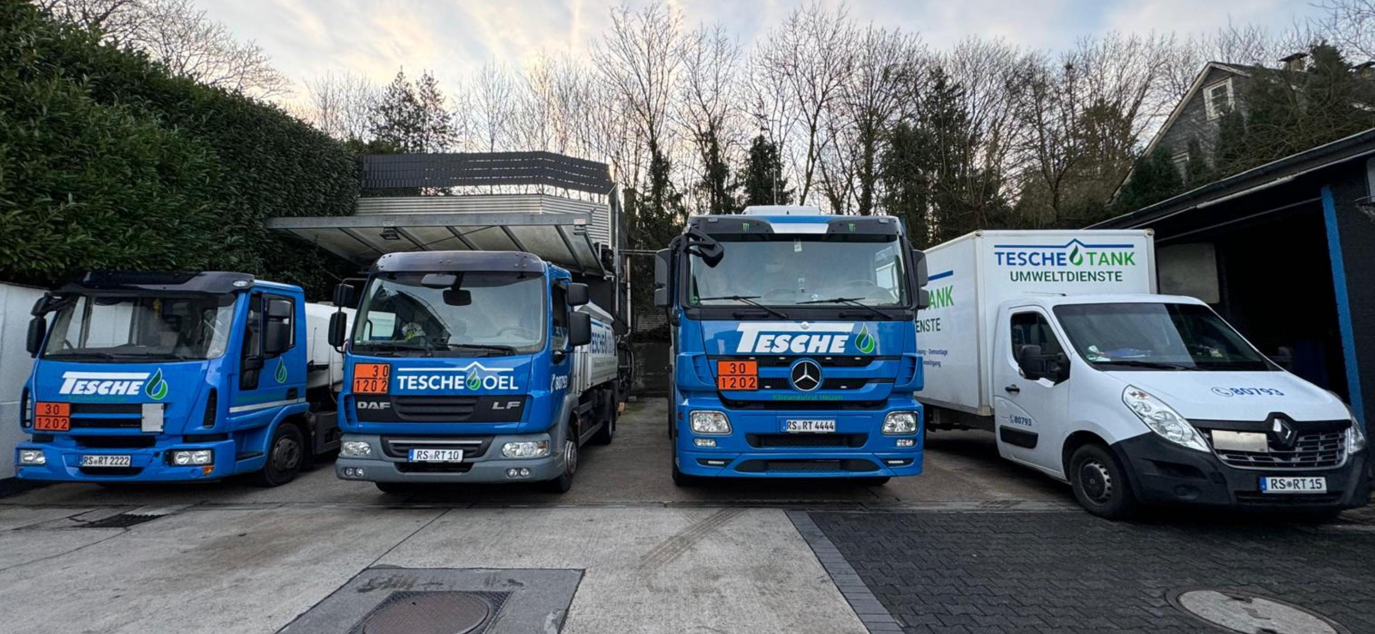 Tesche Öl — Firmengelände und Tankwagen